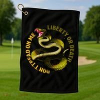 Liberty Or Death Dont Tread On Me Snake Golf Towel thumb 1