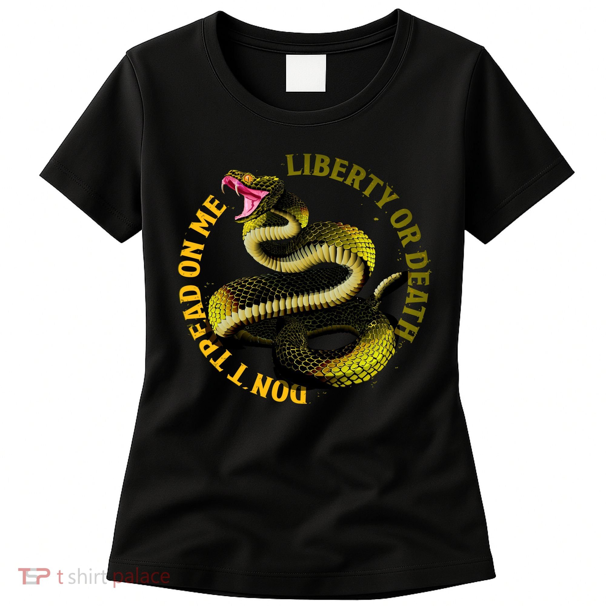Liberty Or Death Dont Tread On Me Snake Women's T-Shirt