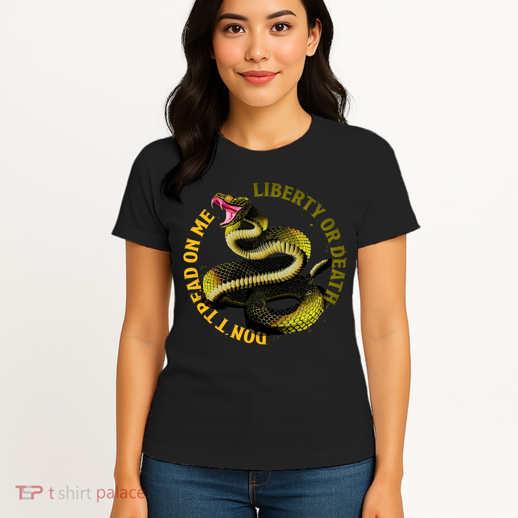 Liberty Or Death Dont Tread On Me Snake Women's T-Shirt