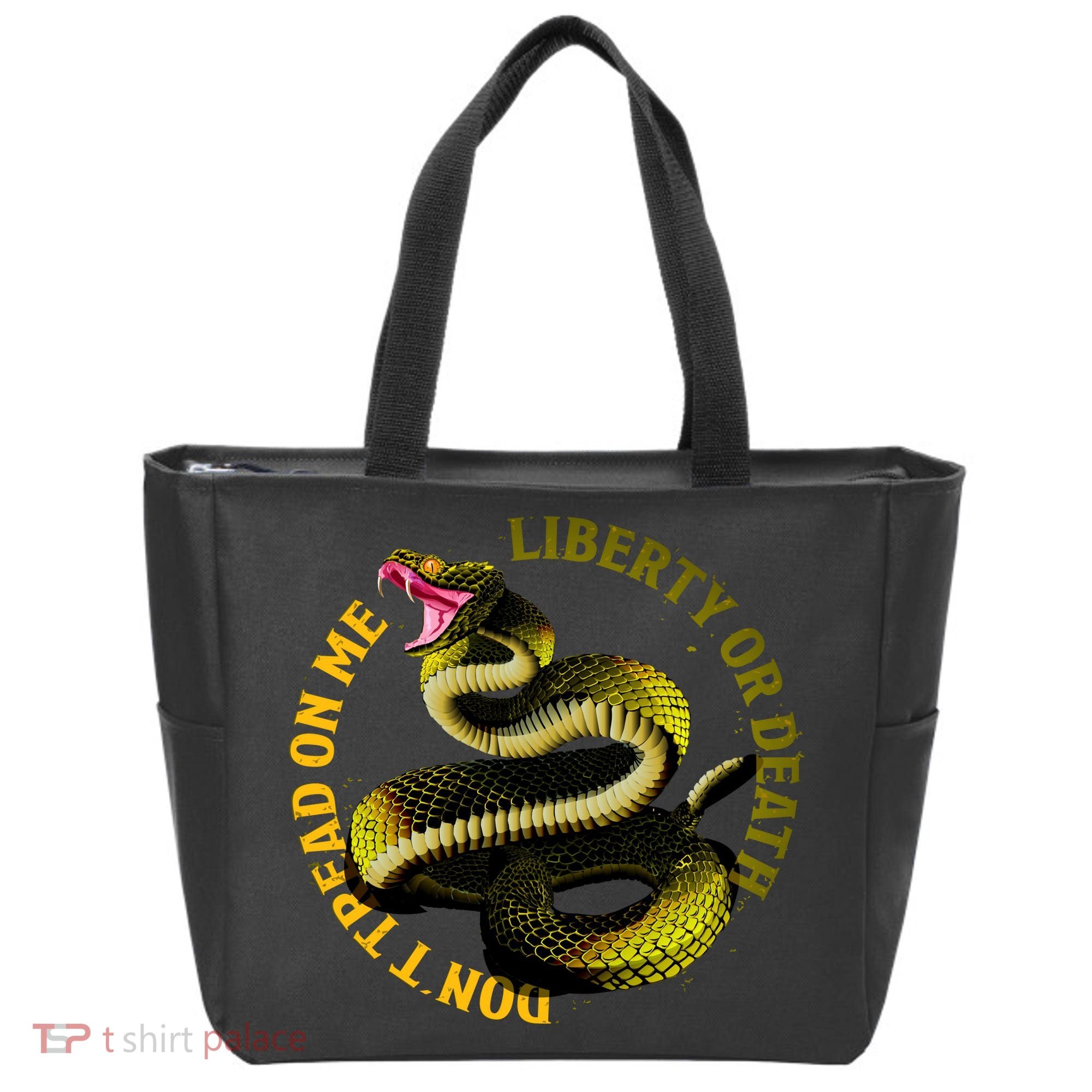 Liberty Or Death Dont Tread On Me Snake Tote Bag