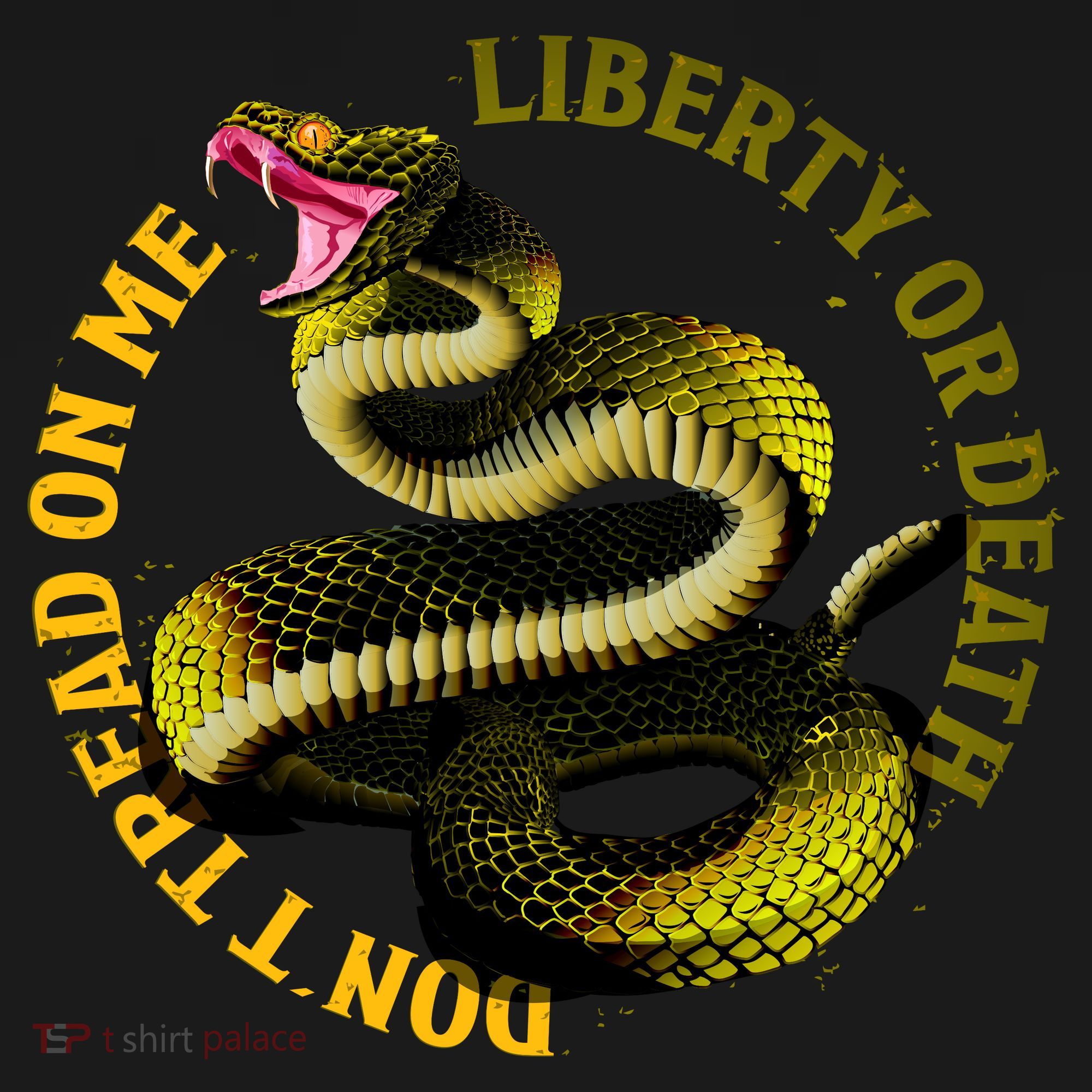 Liberty Or Death Dont Tread On Me Snake Tote Bag