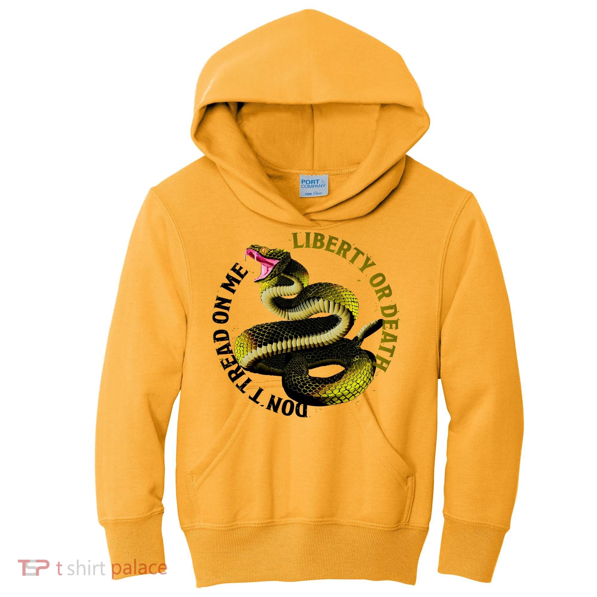 Liberty Or Death Dont Tread On Me Snake Kids Hoodie