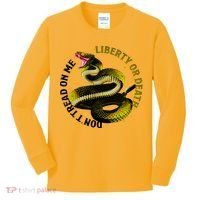 Liberty Or Death Dont Tread On Me Snake Kids Long Sleeve Shirt thumb 0