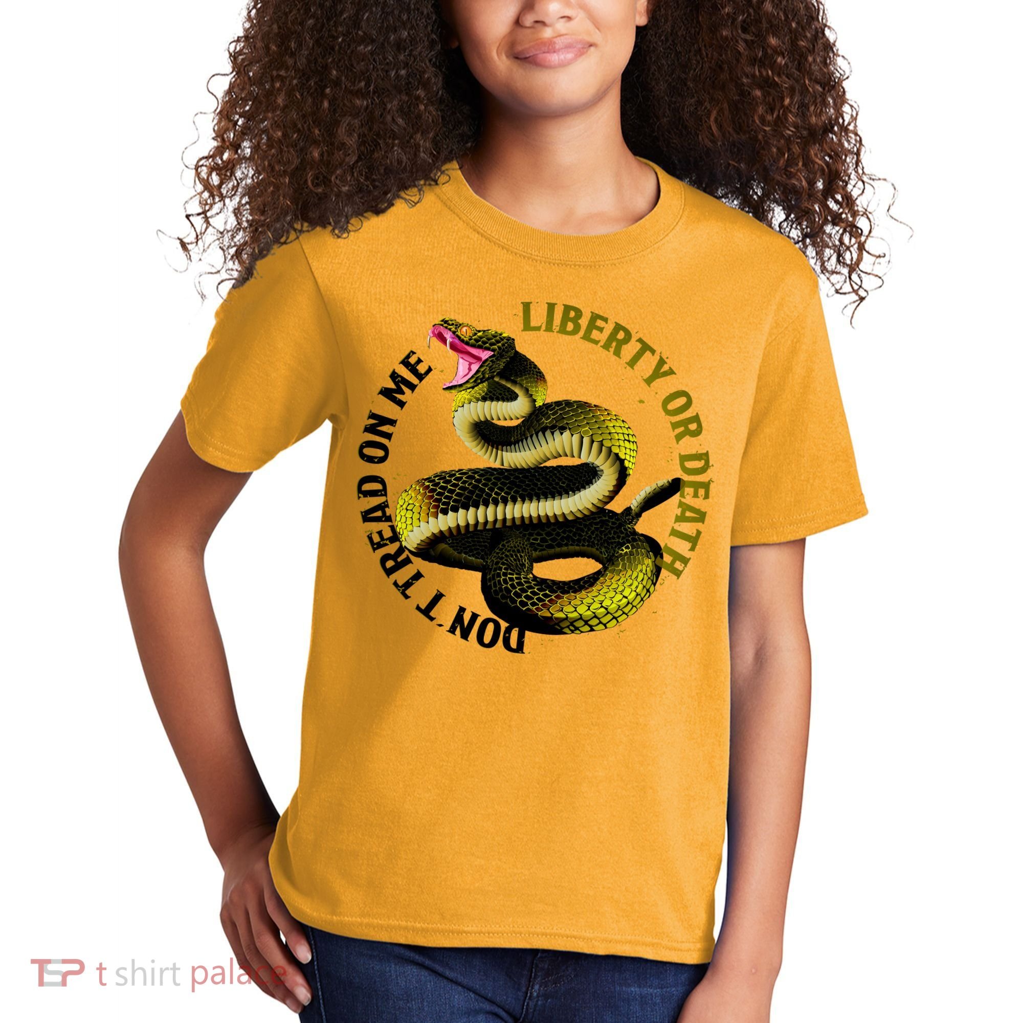 Liberty Or Death Dont Tread On Me Snake Kids T-Shirt
