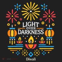 Light Over Darkness Diwali Celebration Festival Gift Women's Sweatshirt thumb 2