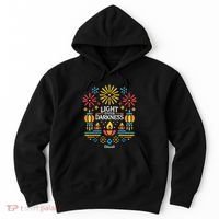 Light Over Darkness Diwali Celebration Festival Gift Hoodie thumb 0
