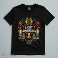 Light Over Darkness Diwali Celebration Festival Gift T-Shirt thumb 5