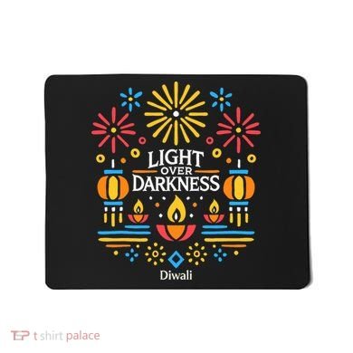 Light Over Darkness Diwali Celebration Festival Gift Mousepad
