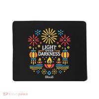 Light Over Darkness Diwali Celebration Festival Gift Mousepad thumb 0