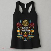 Light Over Darkness Diwali Celebration Festival Gift Women's Tank Top thumb 3