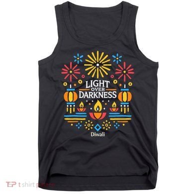 Light Over Darkness Diwali Celebration Festival Gift Tank Top