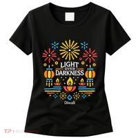 Light Over Darkness Diwali Celebration Festival Gift Women's T-Shirt thumb 0
