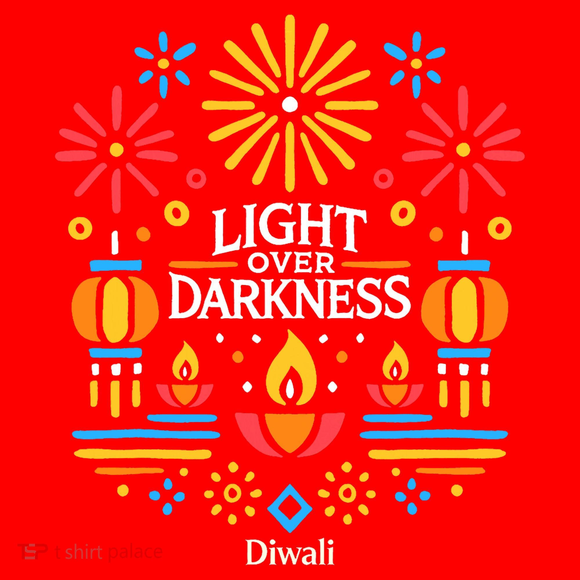 Light Over Darkness Diwali Celebration Festival Gift Santa Hat