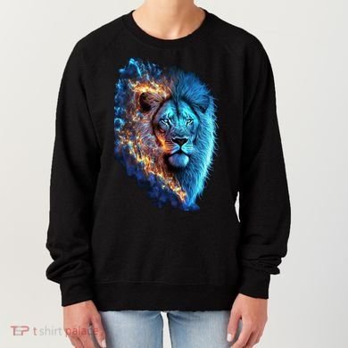 Lion On Fire Cool Graphic Women's Sweatshirt