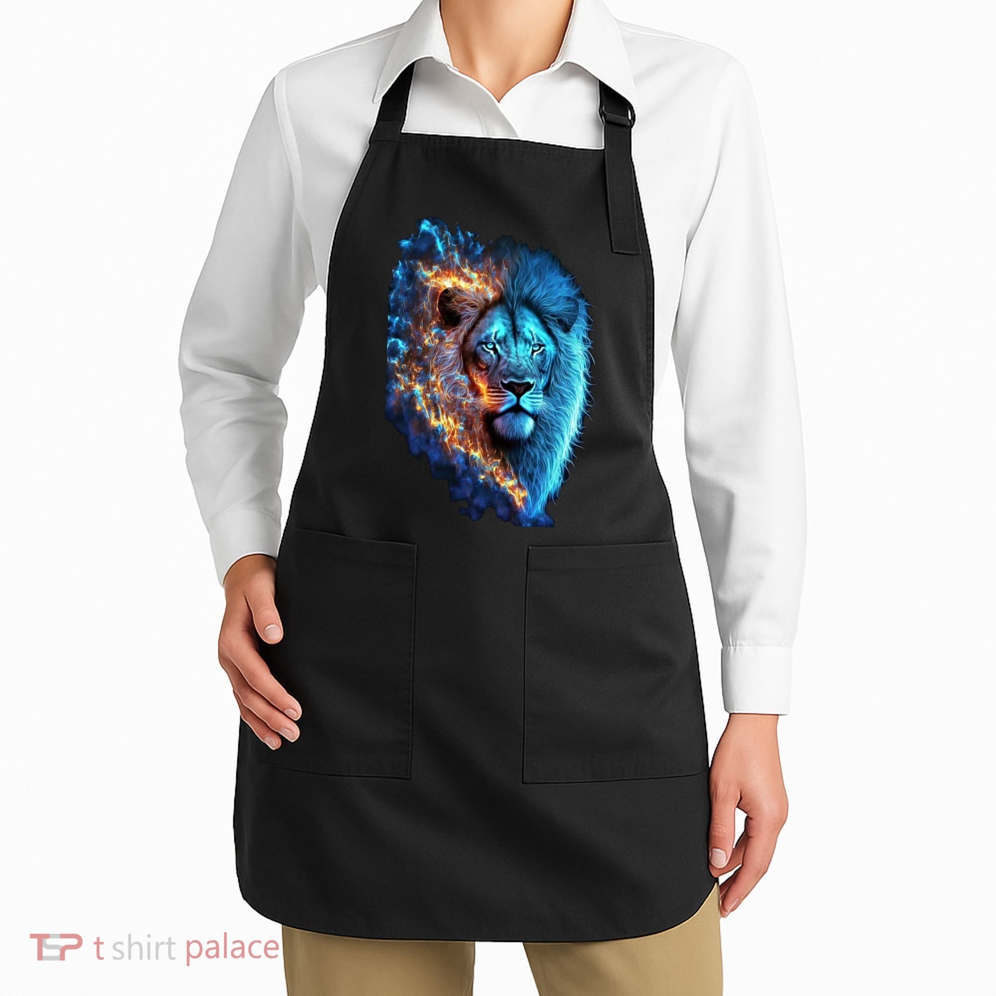 Lion On Fire Cool Graphic Apron