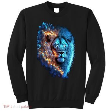 Lion On Fire Cool Graphic Sweatshirt