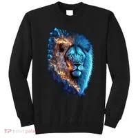 Lion On Fire Cool Graphic Sweatshirt thumb 0