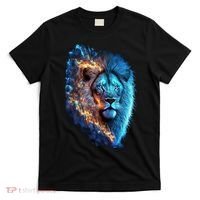 Lion On Fire Cool Graphic T-Shirt thumb 0