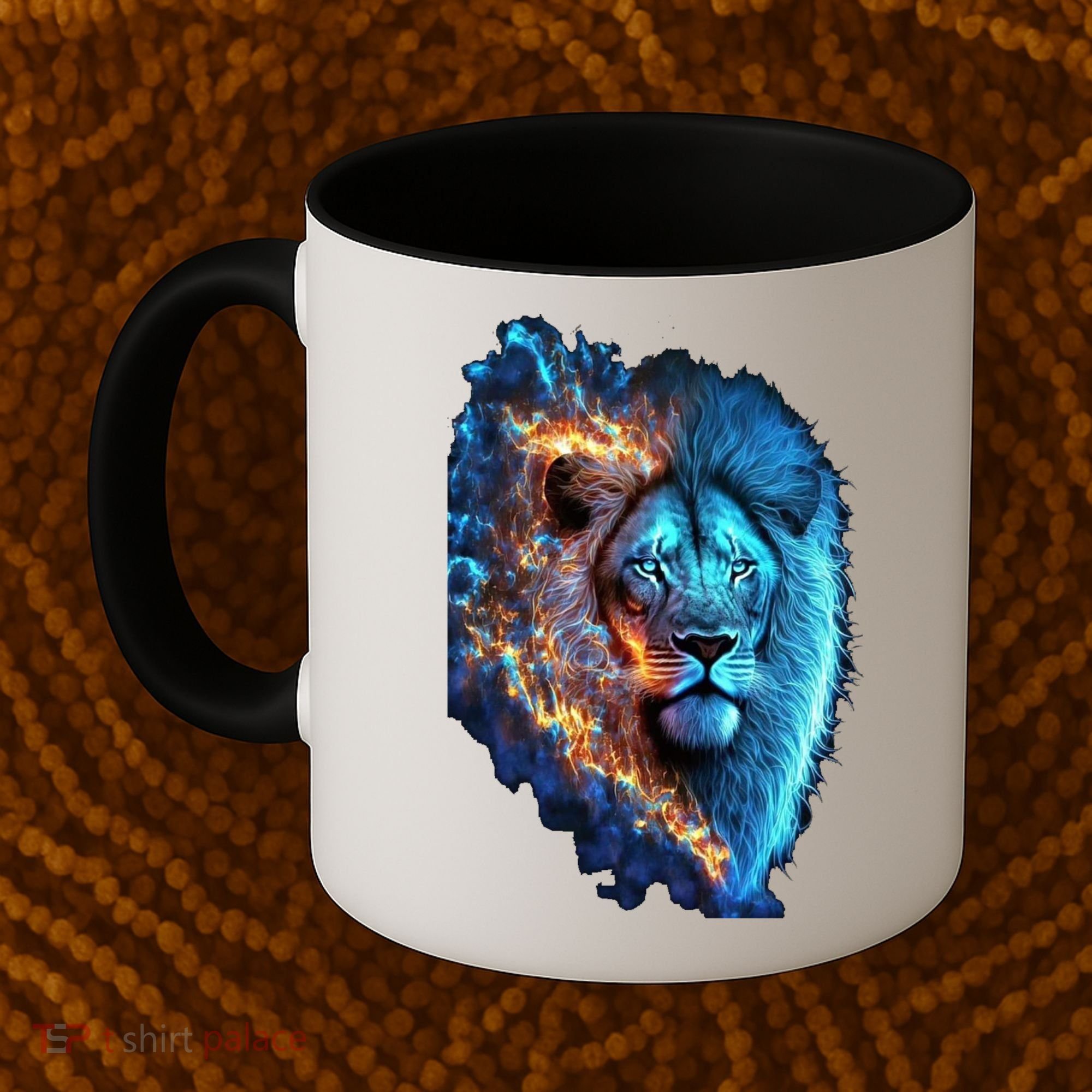 Lion On Fire Cool Graphic Coffee Mug