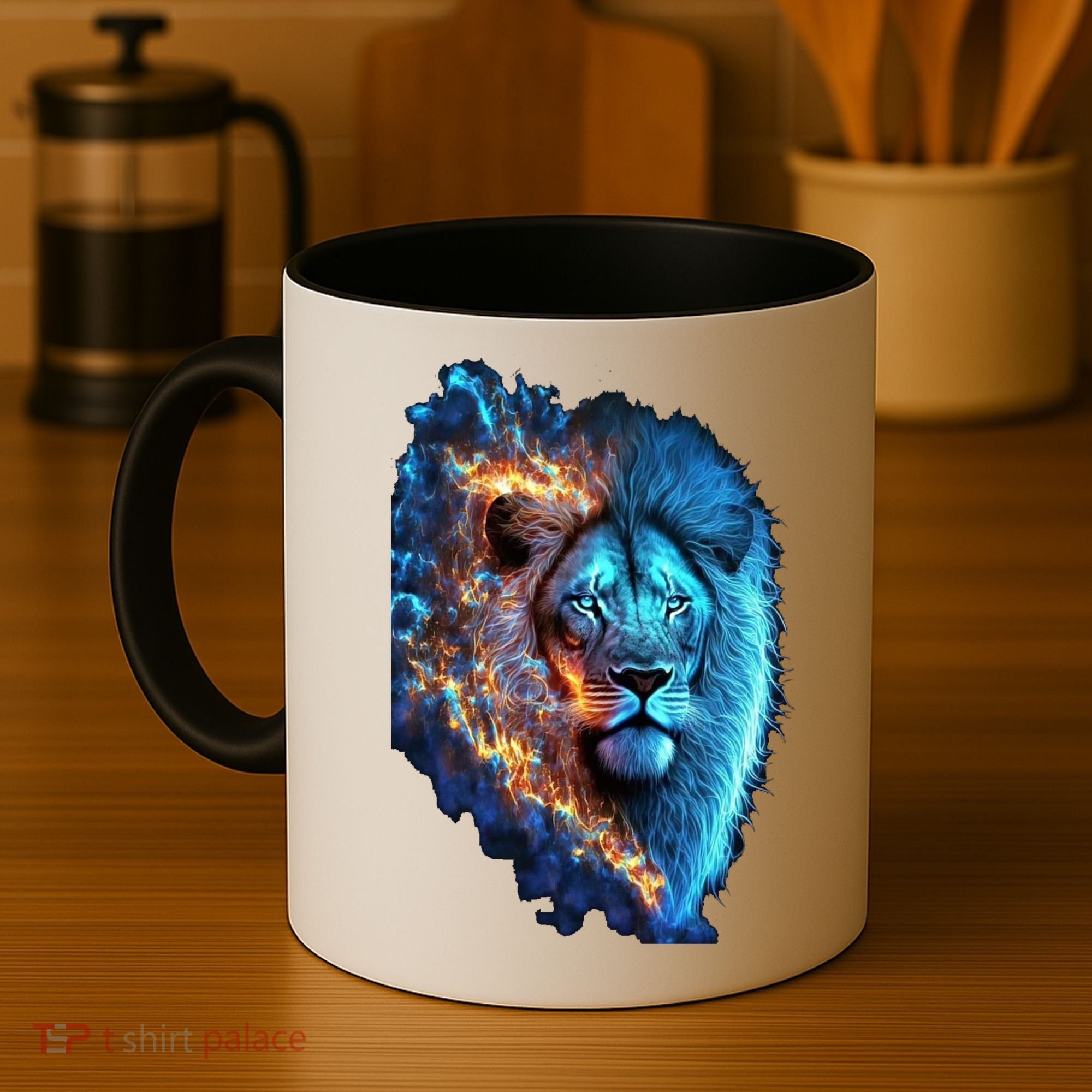 Lion On Fire Cool Graphic Coffee Mug