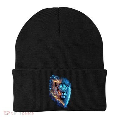 Lion On Fire Cool Graphic Beanie
