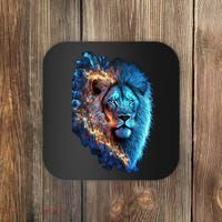 Lion On Fire Cool Graphic Coaster thumb 0