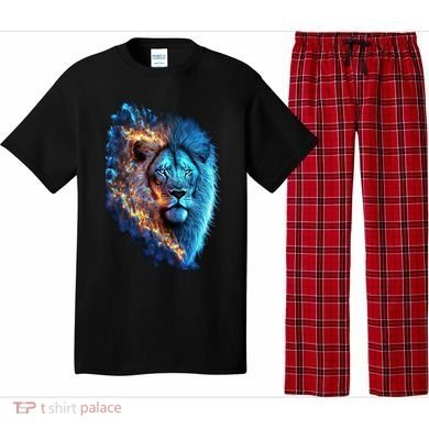 Lion On Fire Cool Graphic Pajama Set