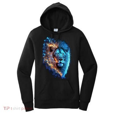 Lion On Fire Cool Graphic Women's Hoodie