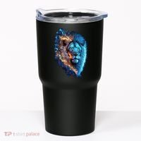 Lion On Fire Cool Graphic Tumbler thumb 0