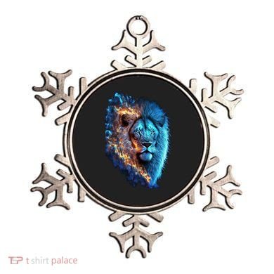 Lion On Fire Cool Graphic Ornament