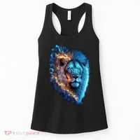Lion On Fire Cool Graphic Women's Tank Top thumb 0