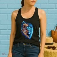 Lion On Fire Cool Graphic Women's Tank Top thumb 2