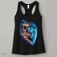Lion On Fire Cool Graphic Women's Tank Top thumb 3