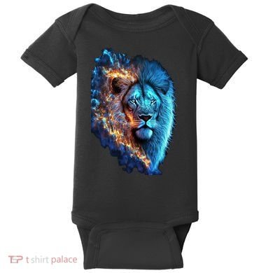 Lion On Fire Cool Graphic Baby Bodysuit