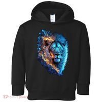 Lion On Fire Cool Graphic Toddler Hoodie thumb 0