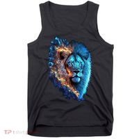 Lion On Fire Cool Graphic Tank Top thumb 0