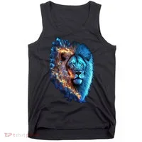 Lion On Fire Cool Graphic Tank Top thumb 0