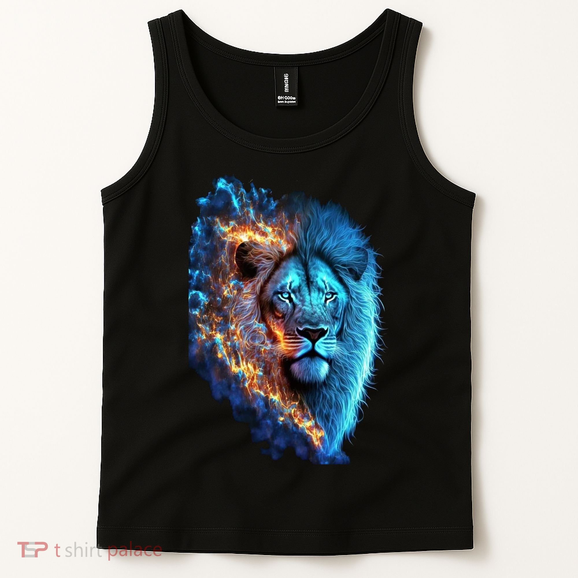 Lion On Fire Cool Graphic Tank Top