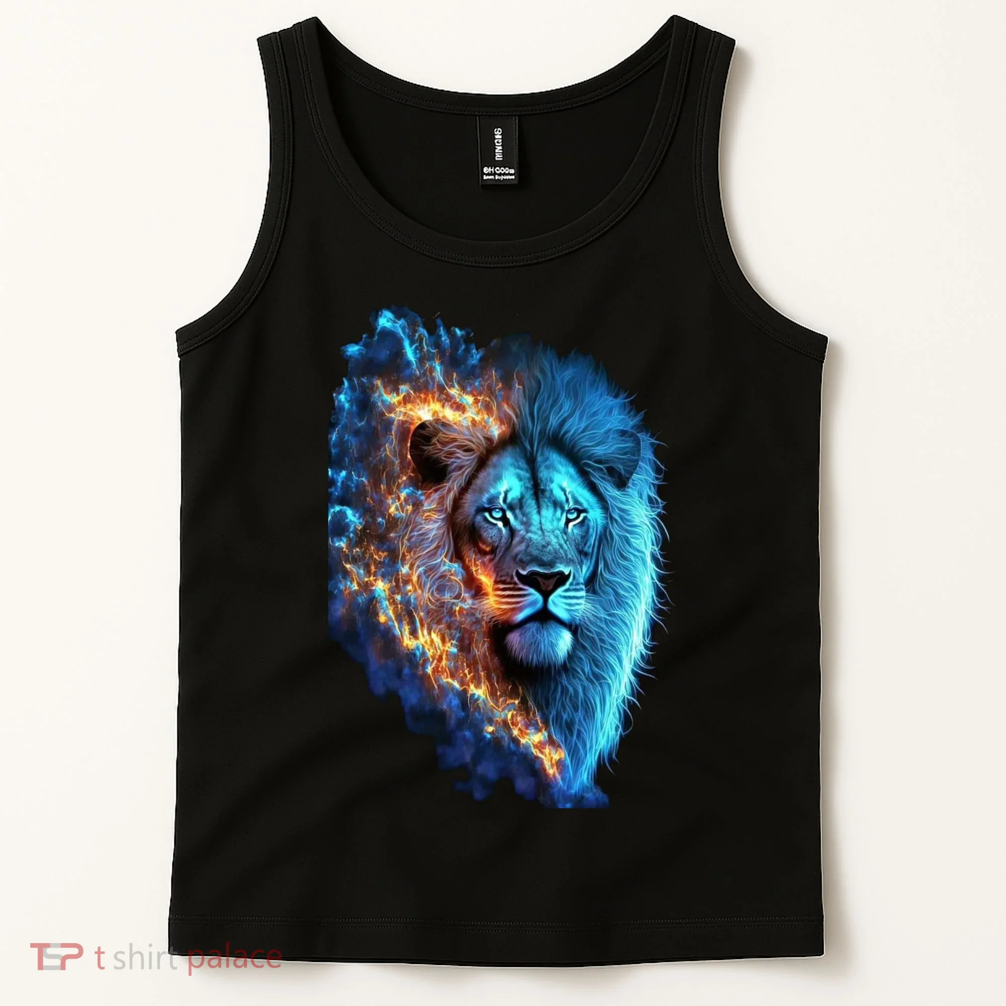 Lion On Fire Cool Graphic Tank Top