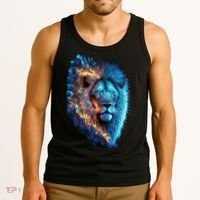 Lion On Fire Cool Graphic Tank Top thumb 3