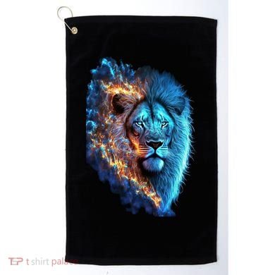 Lion On Fire Cool Graphic Golf Towel
