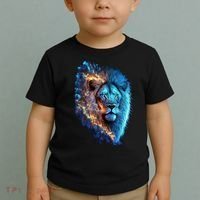 Lion On Fire Cool Graphic Toddler T-Shirt thumb 2