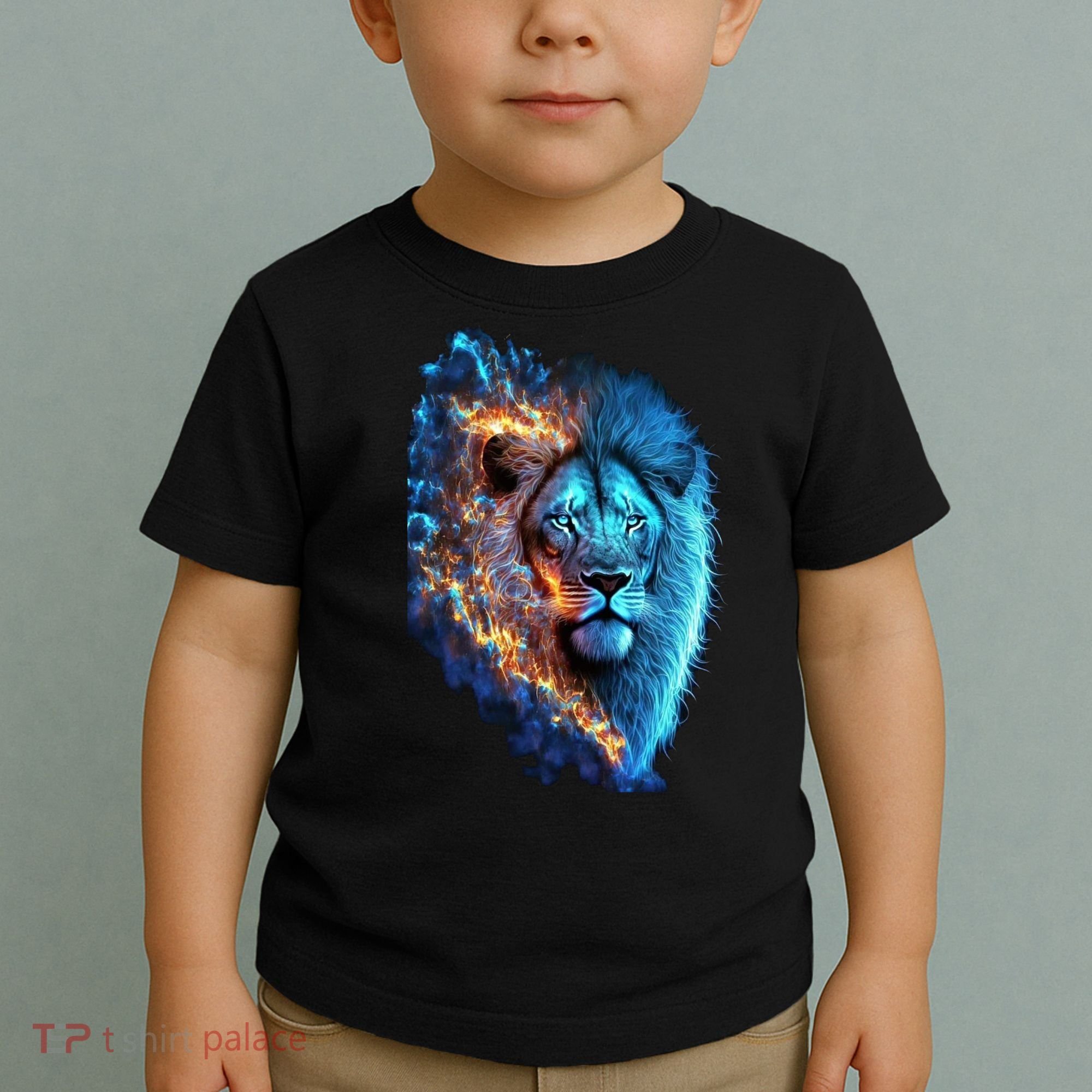 Lion On Fire Cool Graphic Toddler T-Shirt
