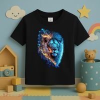 Lion On Fire Cool Graphic Toddler T-Shirt thumb 3