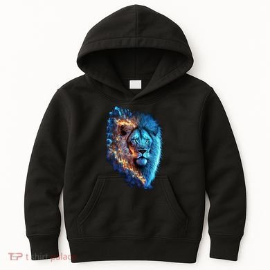 Lion On Fire Cool Graphic Kids Hoodie