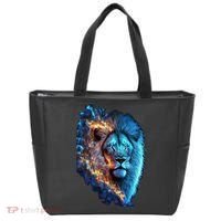 Lion On Fire Cool Graphic Tote Bag thumb 0