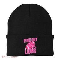 Lions Out Football Tackle Breast Cancer Beanie thumb 0