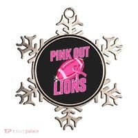 Lions Out Football Tackle Breast Cancer Ornament thumb 0