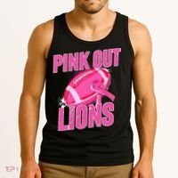 Lions Out Football Tackle Breast Cancer Tank Top thumb 3