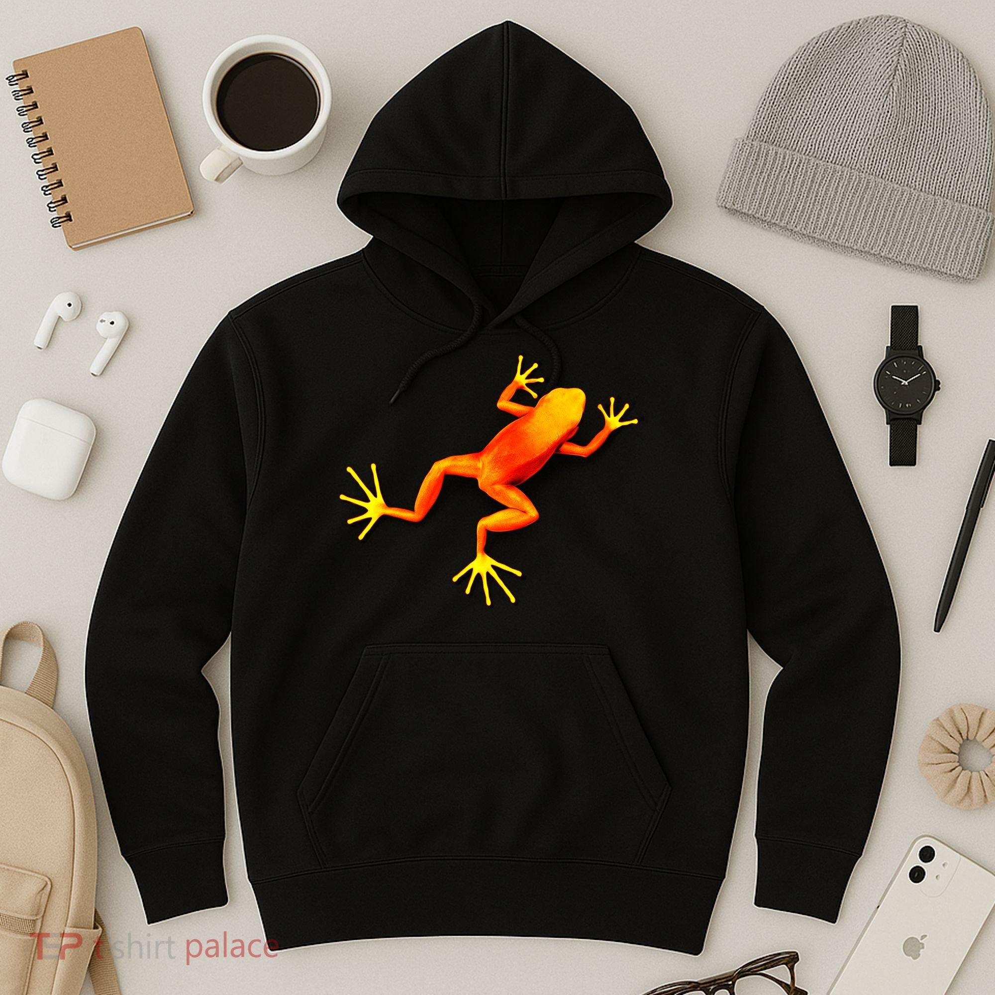 Little Orange Frog Hoodie